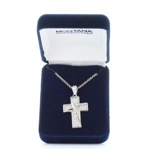 Montana Silversmiths Ribboned Cross Necklace (NC3562)